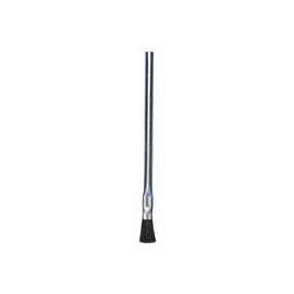 Tin Handle Acid Brushes, 3/4 in Trim L, Stiff Black Horsehair, 3/8 in Dia.