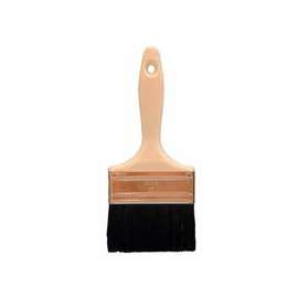 Industrial Paint Brushes, 3 in wide, 2 1/4 in trim, Black Bristle, Wood handle