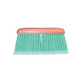 Feather-Tip Household Floor Broom, 9 1/8 in Hardwood Block, 4 in Trim L, Plastic