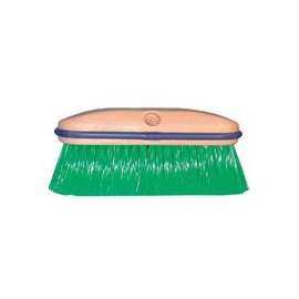 Vehicle Washing Brushes, 8 in, 2 1/2 in Trim L, Green Flagged Nylon