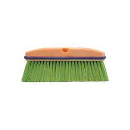 Vehicle Washing Brushes, 10 in, 2 1/2 in Trim L, Green Flagged Nylon
