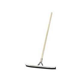 Curved Squeegee, 24 in, Rubber, Steel Bracket Handle