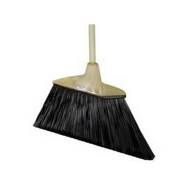 Angle Brooms, 6 3/4 in Trim L, Flagged Plastic