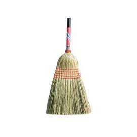 Janitor Brooms, Broom Corn, Black Lacquered Handle
