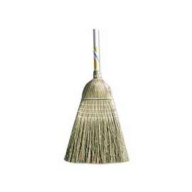 Warehouse Corn Brooms, 19 in Trim L, Broom Corn; Fiber
