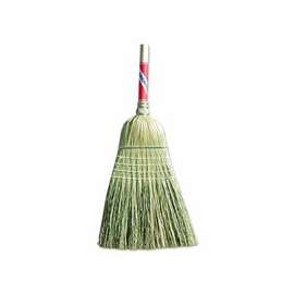 Heavy-Duty Contractor Brooms, 19 in Trim L, Broom Corn; Palmyra Stalk