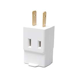 Eaton Wiring Devices BP4400W Outlet Tap, 2 -Pole, 15 A, 125 V, 3 -Outlet, NEMA: NEMA 1-15R, White