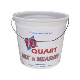 ENCORE Plastics 20325 Paint Container, 10 qt Capacity, HDPE, Natural