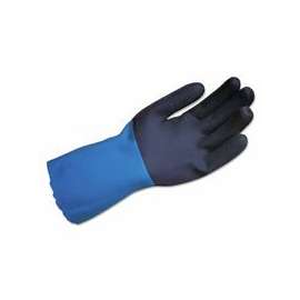 StanZoil NL-34 Gloves, Blue/Black, Rough Finish, Large