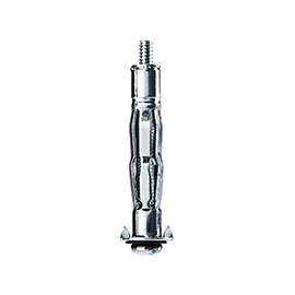 COBRA ANCHORS 133Y Hollow Wall Anchor, #6-32 Thread, Steel, Plated, 85 lb