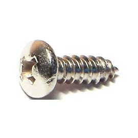 MIDWEST FASTENER 05107 Screw, #8 Thread, Coarse Thread, Pan Head, Phillips Drive, Self-Tapping, Sharp Point, 100 PK