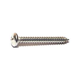 MIDWEST FASTENER 05121 Screw, #10 Thread, Coarse Thread, Pan Head, Phillips Drive, Diamond, Self-Tapping Point, 100 PK