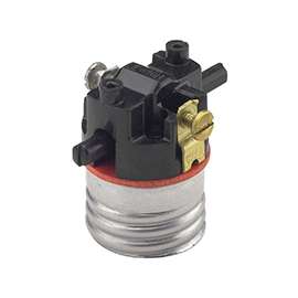 Leviton 7080-M Lamp Holder, 250 V, 660 W, Phenolic Housing Material, Brass
