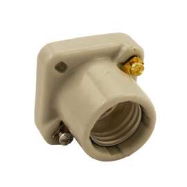 Leviton 19062 Lamp Holder, 250 V, 660 W, Porcelain Housing Material, White