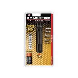 XL50 LED Flashlight, 3 AAA, Black