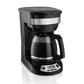 Hamilton Beach 12 cups Black/Silver Coffee Maker