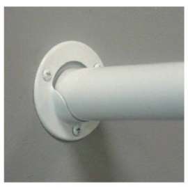 2PK WHT STL Pole Socket