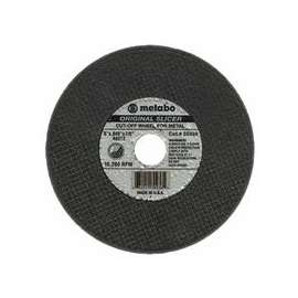 Slicer Cutting Wheel, 6 in Dia, .045 in Thick, 36 Grit Aluminum Oxide