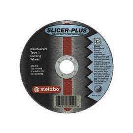 Slicer Plus Cutting Wheel, Type 27, 4 1/2 in Dia, .045 in Thick, 60 Grit