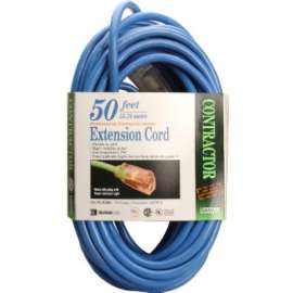 50' 12/3 BLU EXT Cord