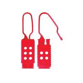 Safety Series Lockout Hasps, 1 5/8 in W x 6 7/8 in L, 1 in Jaw dia.