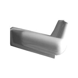 Multinautic 15003 Corner Bumper, PVC, White, 10 in W, 10 in H