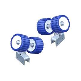 Multinautic 34111 Double Roller Wheel Kit, 8 in, Galvanized Steel, For: 2000 lb Capacity Boat Ramps