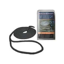 Multinautic 34901 Pre-Spliced Dock Line, Nylon, Black