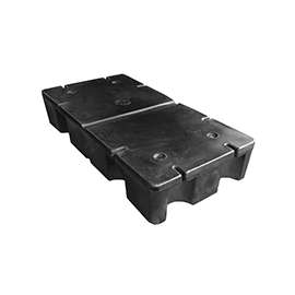 Multinautic 14202 Dock Float, 24 in L, 48 in W, Polyethylene