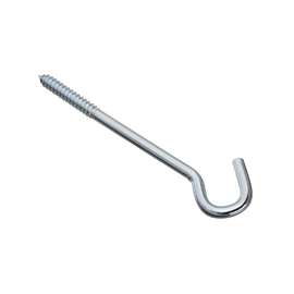 National Hardware 2156BC Series N220-897 Screw Hook, 3/8 in Opening, 8 in L, Steel, Zinc