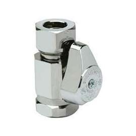BrassCraft G23305X CD Stop Valve, 1/2 x 7/16 in Connection, FIP x Compression, 125 psi Pressure, Brass Body