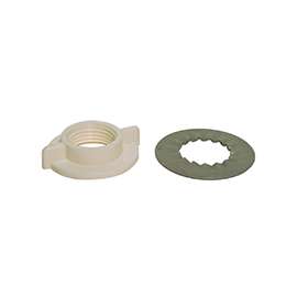 Danco 88652 Faucet Nut and Washer, Durable, Polyethylene, White