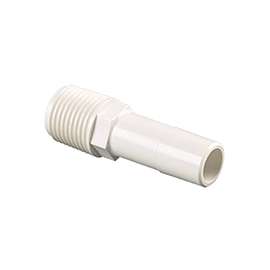 WATTS 35 Series 3527-1008 Stem Connector, 1/2 in, CTS x MPT, Polypropylene, Off-White