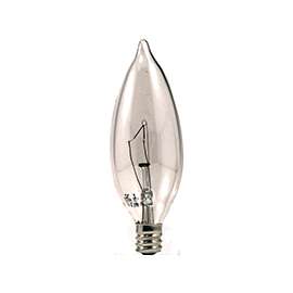 Sylvania 13328 Incandescent Lamp, 40 W, B10 Lamp, Candelabra Lamp Base, 320 Lumens, 2850 K Color Temp