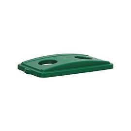 CONTINENTAL COMMERCIAL Wall Hugger 7316GN Receptacle Lid, Plastic, Green