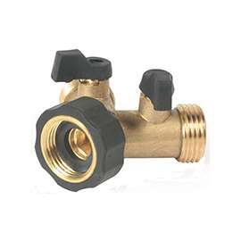 CAMCO 20123 Shut-Off Valve, Male x Female Thread, 60 psi Pressure, Brass