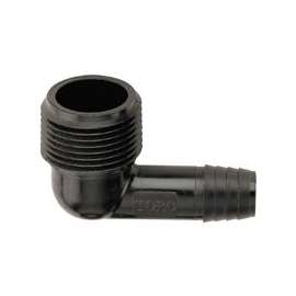 TORO 53271 Elbow, 3/8 x 3/4 in Connection, Barb x MNPT, Plastic