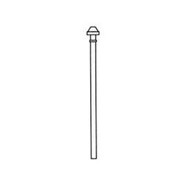 Plumb Pak PP70-7 Sink Supply Tube, 3/8 in Inlet, Polybutylene Tubing, 30 in L