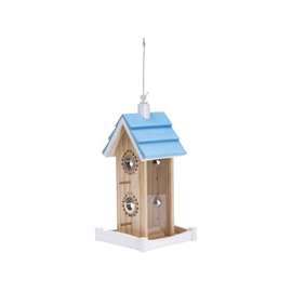 Perky-Pet 50182 Wood Bird Feeder, Birdie B & B, 2 lb, Pine, Hanging Mounting