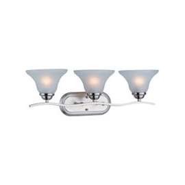 Boston Harbor 1571-3V Vanity Light Fixture, 60 W, 3-Lamp, CFL Lamp, Steel Fixture, Brushed Nickel Fixture