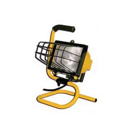 PowerZone ORHL500W03 Work Light, 1-Lamp, Halogen Lamp, 8000 Lumens, Yellow
