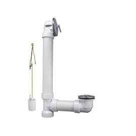 Keeney 640PVC Bath Drain Assembly, PVC, Polished Chrome, For: All Standard Size Tubs