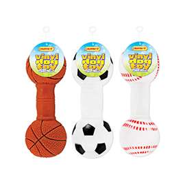 RUFFIN'IT 20050 Dog Toy, L, Dumbbell, Vinyl, Assorted
