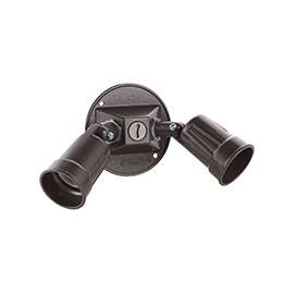 HUBBELL 5625-2 Lamp Holder, 120 V, 75 to 150 W, Bronze