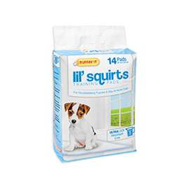 RUFFIN'IT Lil' Squirts 82014 Dog Training Pad, 22 in L, 21 in W, Cotton/Plastic