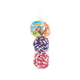 TOY PET ROPE-BALL 3CT