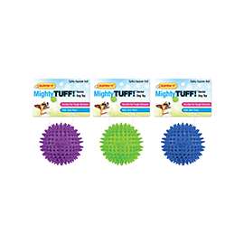 RUFFIN'IT 80610 Dog Toy, Squeaker Toy, Blue/Green/Purple