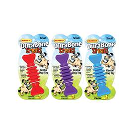 RUFFIN'IT 80506 Dog Toy, S, Durabone, Blue/Purple/Red