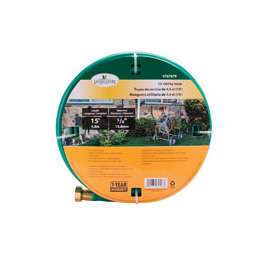 Landscapers Select GH-03 Leader Hose, 15 ft L, Female x Male, PVC, Green
