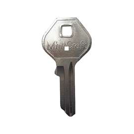 ProSource Key Blank, Brass, Nickel